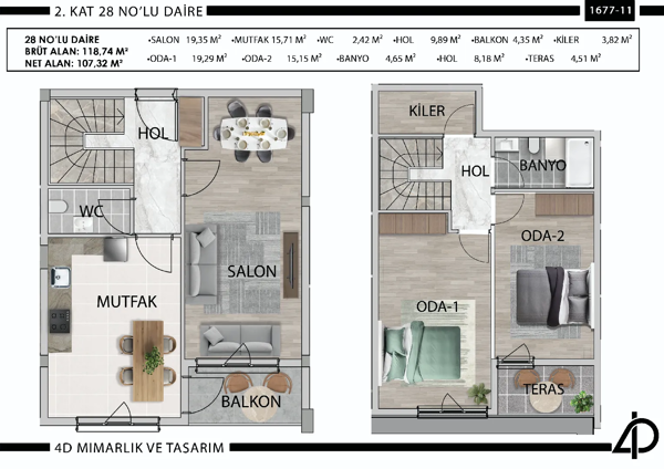 Daire 28 28 NO'LU DAİRE